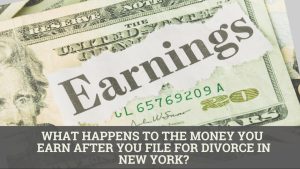 Investment account statement and calendar on a desk, representing the date of commencement in a New York divorce