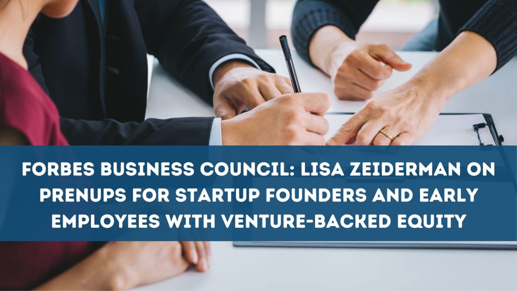 Prenups for Startup Founders