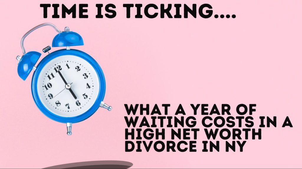 A calendar and financial documents on a desk, representing the financial cost of delaying a high net worth divorce in New York